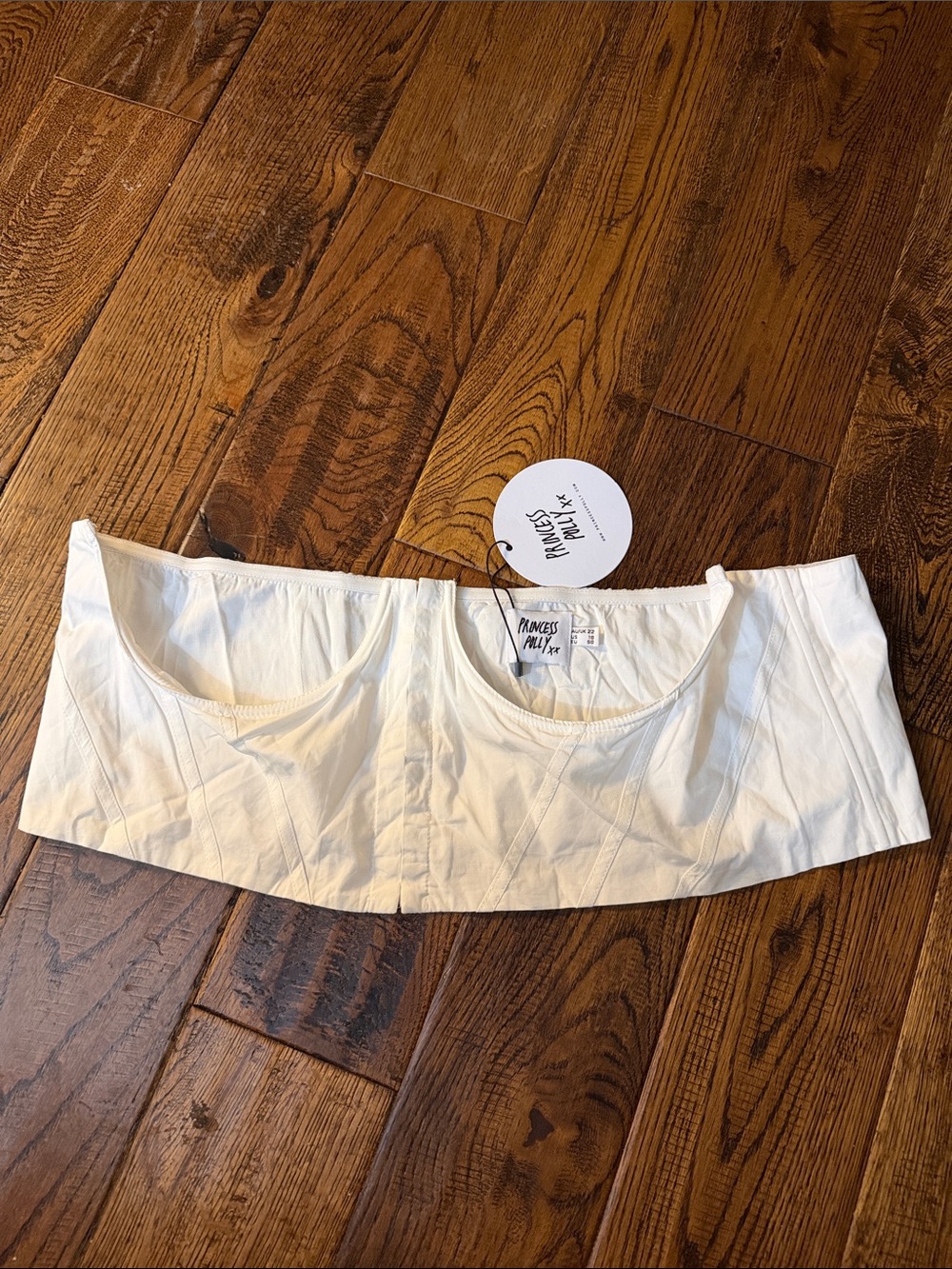 NWT PRINCES POLLY SATURDAY SINNER CORSET WHITE CURVE SIZE 18